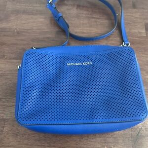 Michael Kors Jet Set Crossbody Purse in Grecian Blue